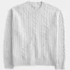 Hollister Comfy Cloud Cable-Knit Crew Sweater Hollister Comfy Cloud Cable-Knit Crew Sweater