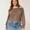 Hollister Comfy Cloud Foldover Off-the-Shoulder Sweater Hollister Comfy Cloud Foldover Off-the-Shoulder Sweater
