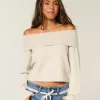 Hollister Comfy Cloud Foldover Off-the-Shoulder Sweater