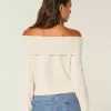 Hollister Comfy Cloud Foldover Off-the-Shoulder Sweater
