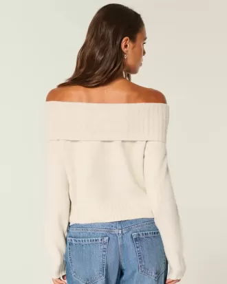 Hollister Comfy Cloud Foldover Off-the-Shoulder Sweater Hollister Comfy Cloud Foldover Off-the-Shoulder Sweater