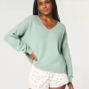 Hollister Comfy Cloud Oversized V-Neck Sweater