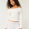 Hollister Comfy Cloud Stitchy Off-the-Shoulder Sweater Hollister Comfy Cloud Stitchy Off-the-Shoulder Sweater