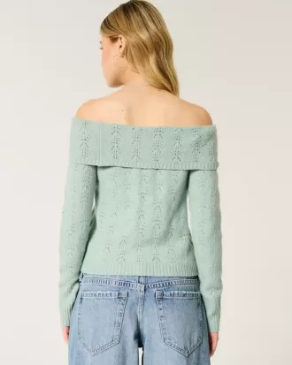 Hollister Comfy Cloud Stitchy Off-the-Shoulder Sweater Hollister Comfy Cloud Stitchy Off-the-Shoulder Sweater