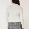 Hollister Comfy Cloud Zip-Up Cable-Knit Sweater