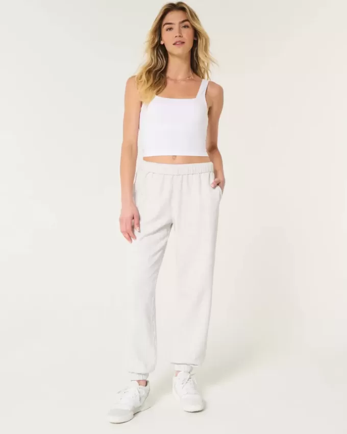 Hollister Feel Good Fleece Dad Joggers Hollister Feel Good Fleece Dad Joggers