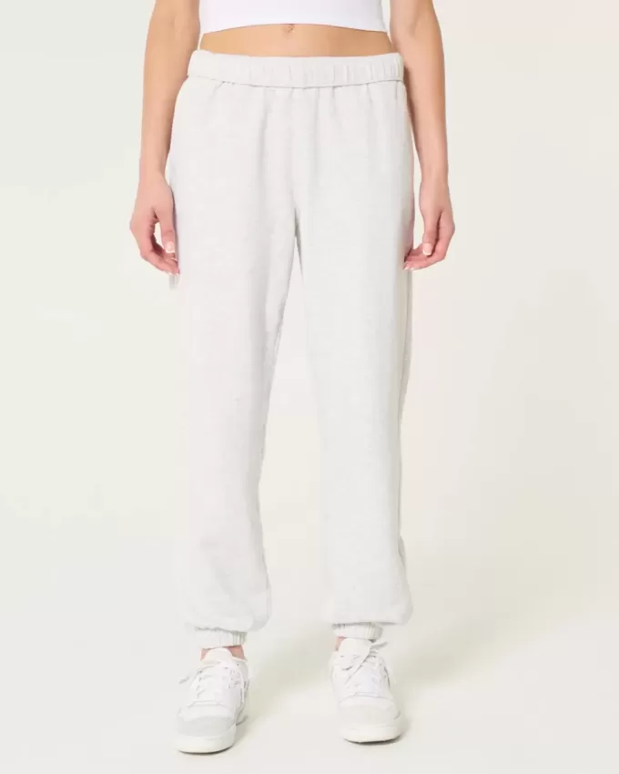 Hollister Feel Good Fleece Dad Joggers Hollister Feel Good Fleece Dad Joggers