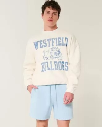 Hollister Feel Good Fleece Mid-Thigh Loose Shorts