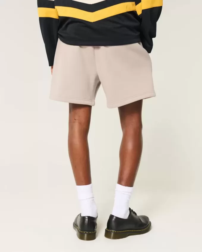 Hollister Feel Good Fleece Mid-Thigh Loose Shorts