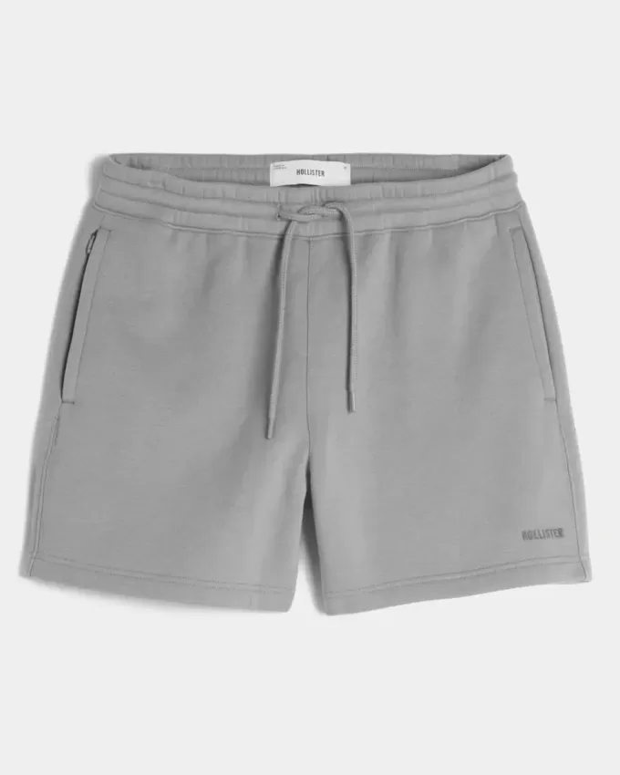 Hollister Feel Good Fleece Mid-Thigh Loose Shorts