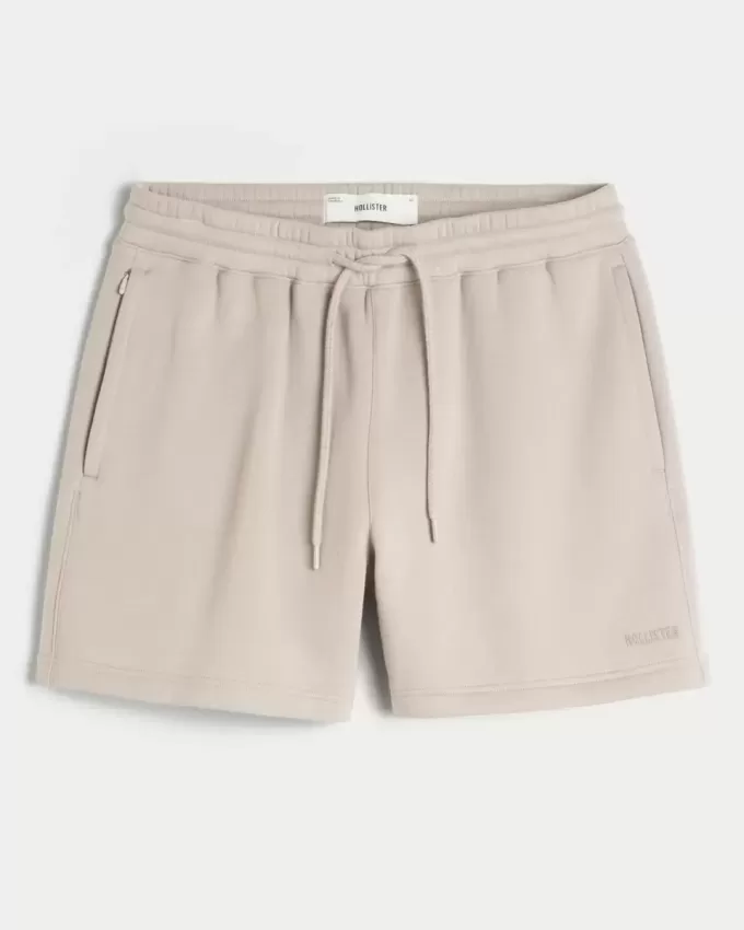 Hollister Feel Good Fleece Mid-Thigh Loose Shorts