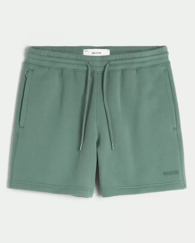 Hollister Feel Good Fleece Mid-Thigh Loose Shorts Hollister Feel Good Fleece Mid-Thigh Loose Shorts