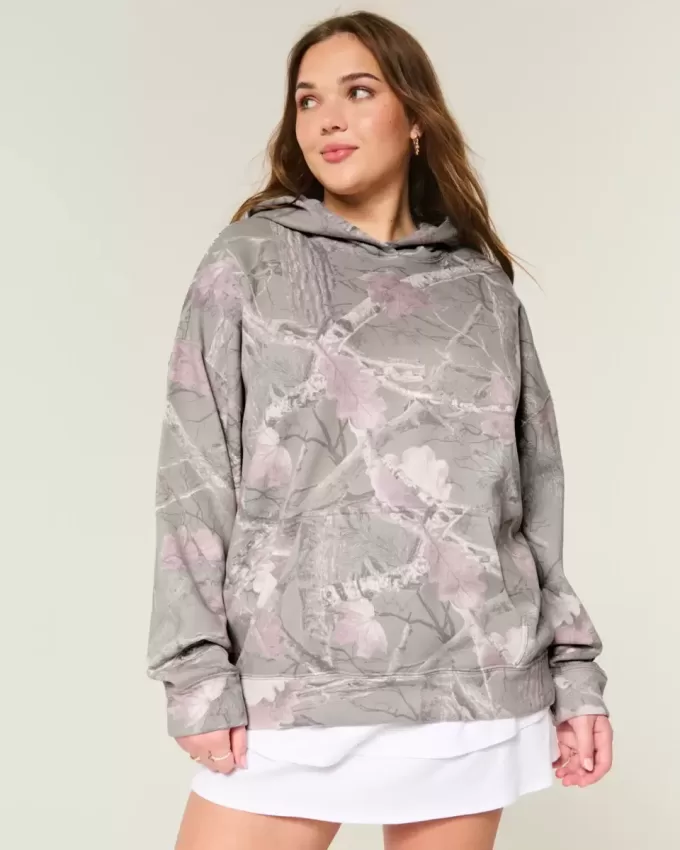 Hollister Feel Good Oversized Camo Hoodie Hollister Feel Good Oversized Camo Hoodie