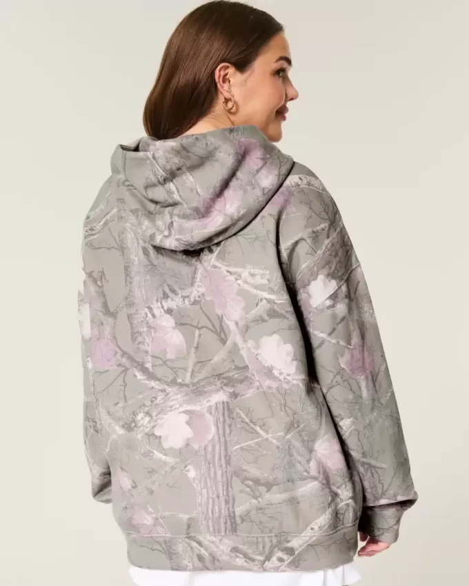Hollister Feel Good Oversized Camo Hoodie Hollister Feel Good Oversized Camo Hoodie