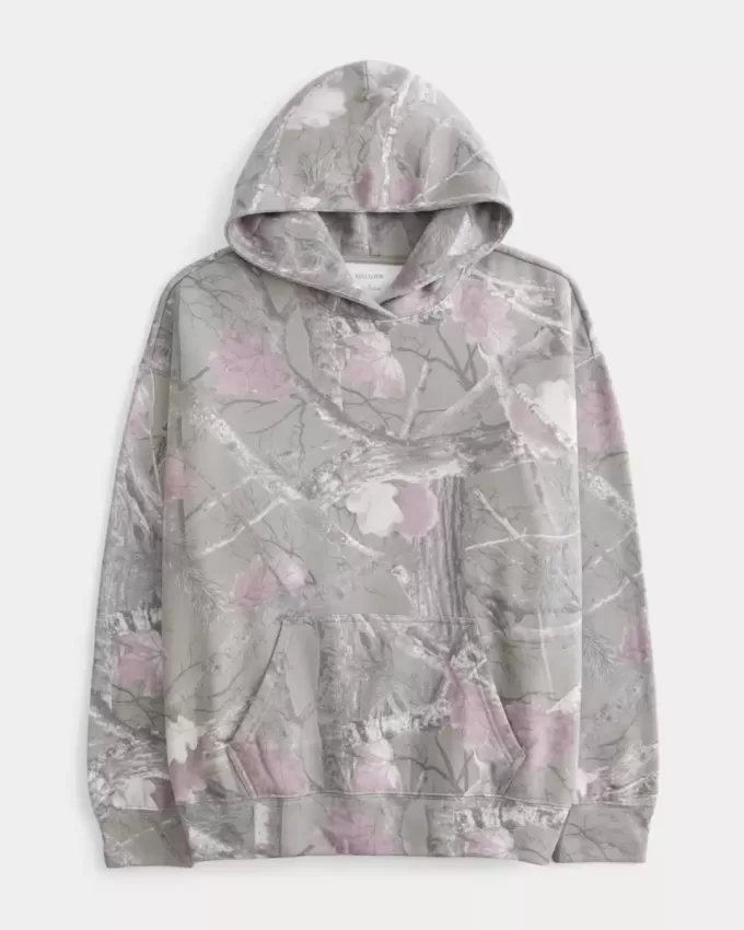 Hollister Feel Good Oversized Camo Hoodie Hollister Feel Good Oversized Camo Hoodie