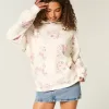 Hollister Feel Good Oversized Floral Pattern Hoodie Hollister Feel Good Oversized Floral Pattern Hoodie