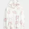 Hollister Feel Good Oversized Floral Pattern Hoodie Hollister Feel Good Oversized Floral Pattern Hoodie
