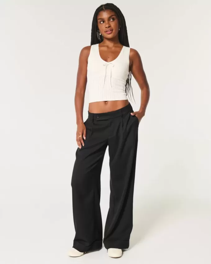 Hollister Livvy Low-Rise Wide-Leg Pants Hollister Livvy Low-Rise Wide-Leg Pants
