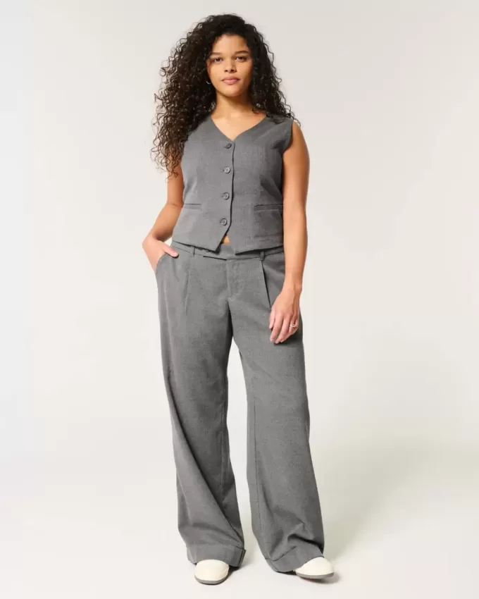 Hollister Livvy Low-Rise Wide-Leg Pants