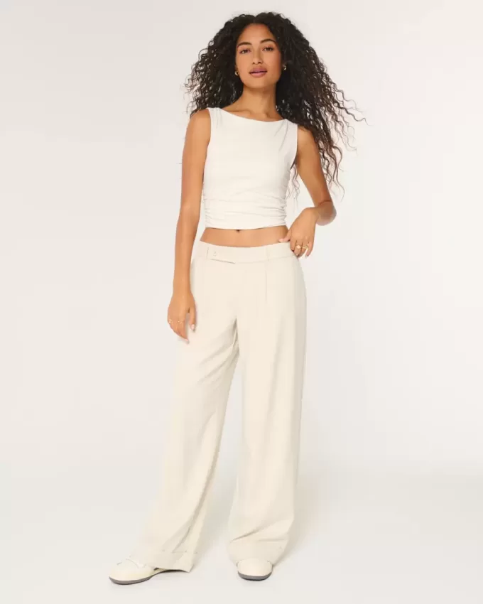 Hollister Livvy Low-Rise Wide-Leg Pants