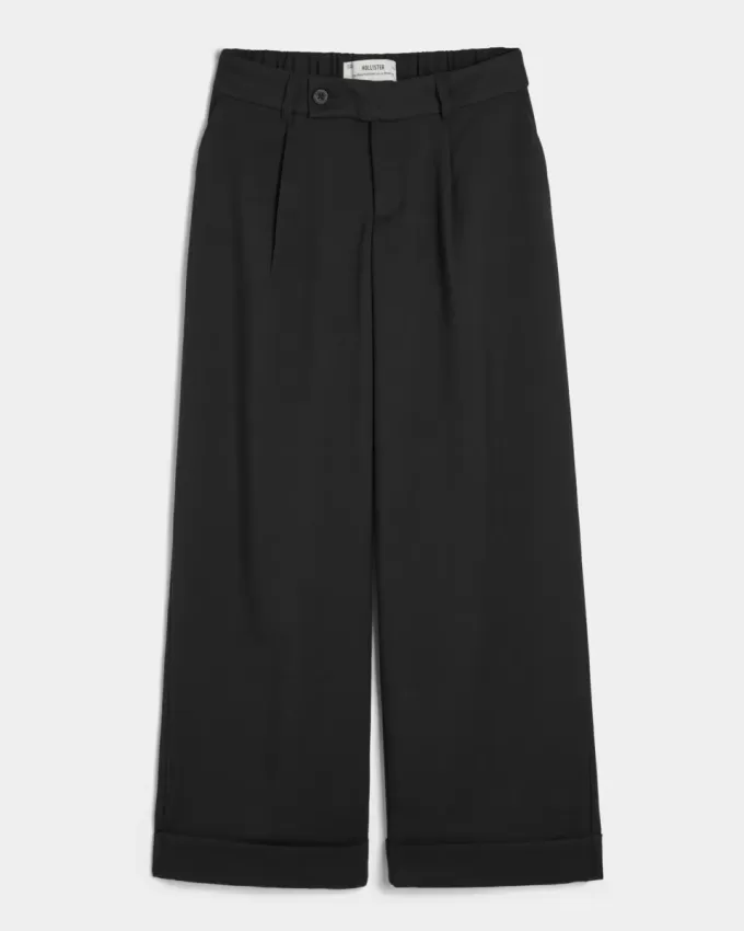 Hollister Livvy Low-Rise Wide-Leg Pants Hollister Livvy Low-Rise Wide-Leg Pants