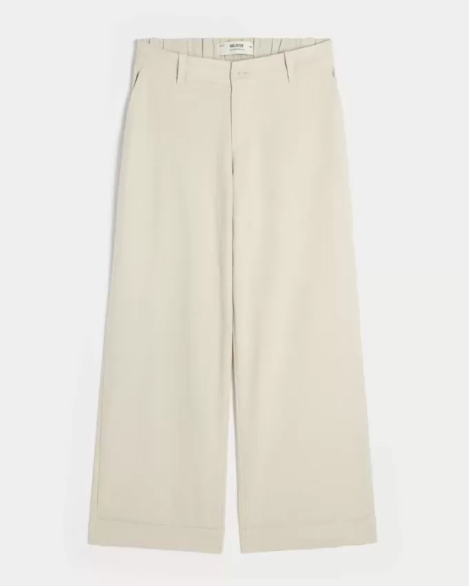 Hollister Livvy Low-Rise Wide-Leg Pants Hollister Livvy Low-Rise Wide-Leg Pants