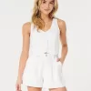 Hollister Livvy Ultra High-Rise Linen-Blend Shorts Hollister Livvy Ultra High-Rise Linen-Blend Shorts