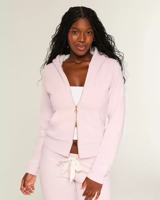 Hollister x Crocs Sherpa-Lined Zip-Up Hoodie