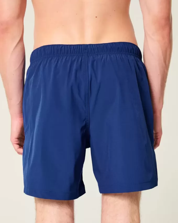 Huntington Beach Graphic Mid-Thigh Volley Swim Trunks Huntington Beach Graphic Mid-Thigh Volley Swim Trunks