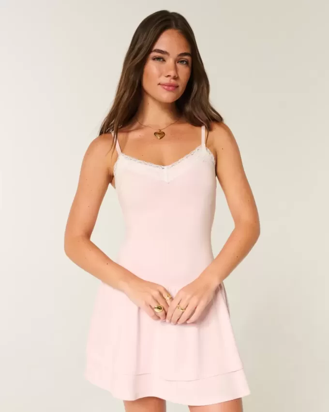 Knit Tiered Mini Dress Knit Tiered Mini Dress