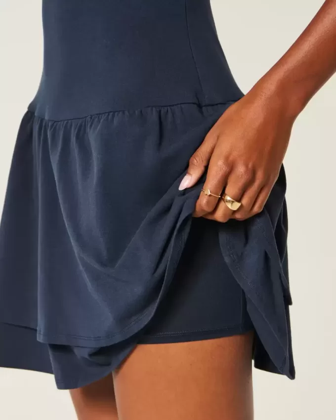 Knit Tiered Mini Dress Knit Tiered Mini Dress