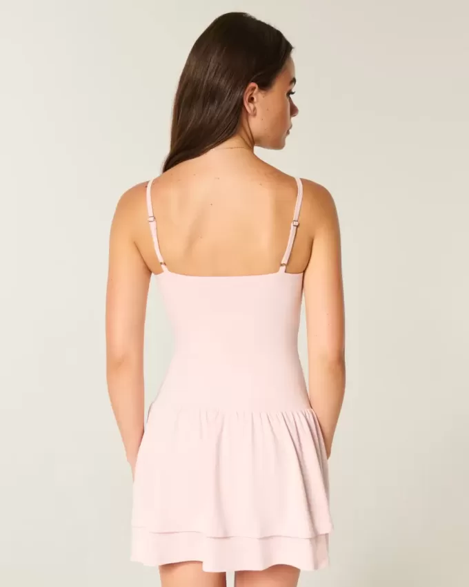 Knit Tiered Mini Dress Knit Tiered Mini Dress