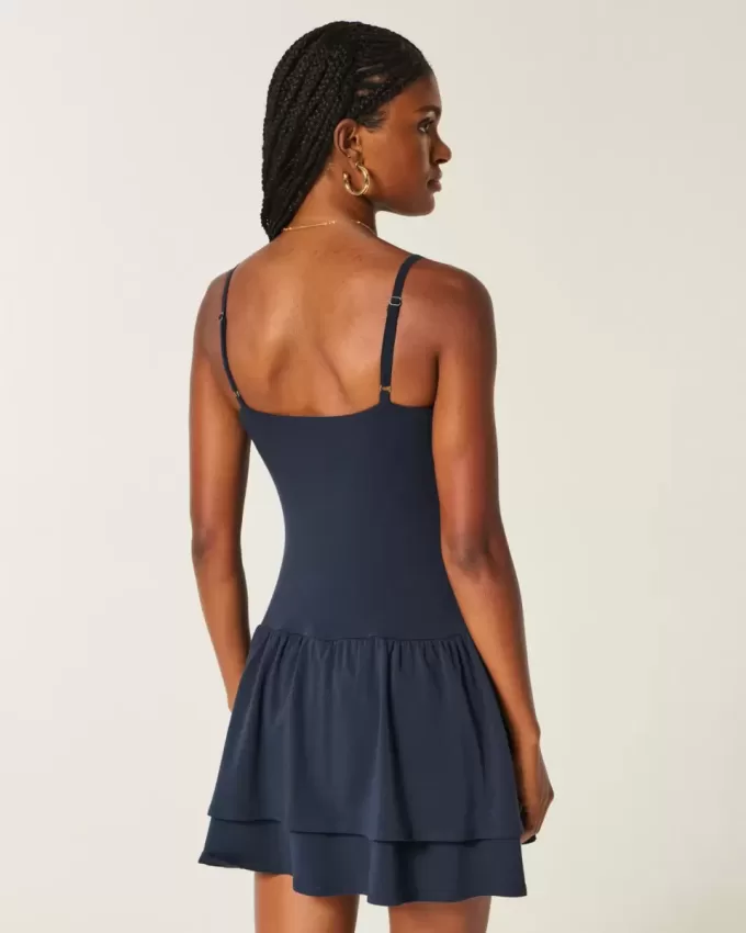 Knit Tiered Mini Dress Knit Tiered Mini Dress