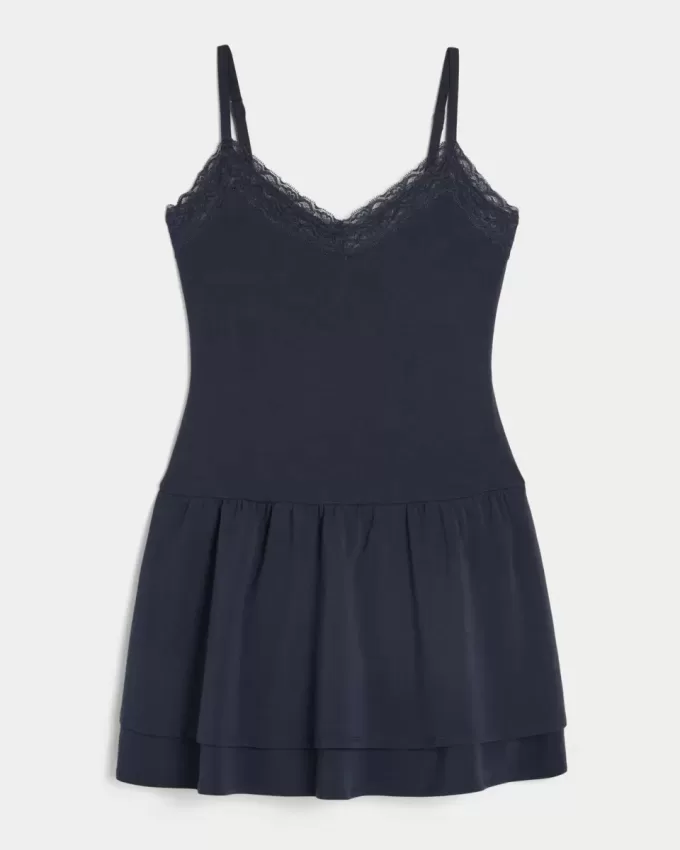 Knit Tiered Mini Dress Knit Tiered Mini Dress