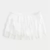 Lace-Chiffon Tiered Mini Skort Lace-Chiffon Tiered Mini Skort