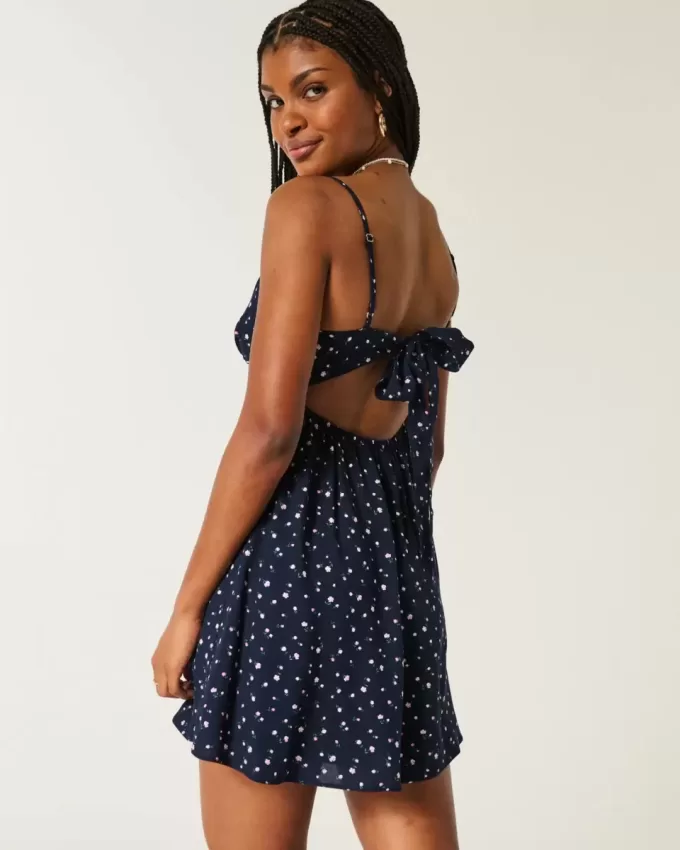 Lace Detail Slip Mini Dress