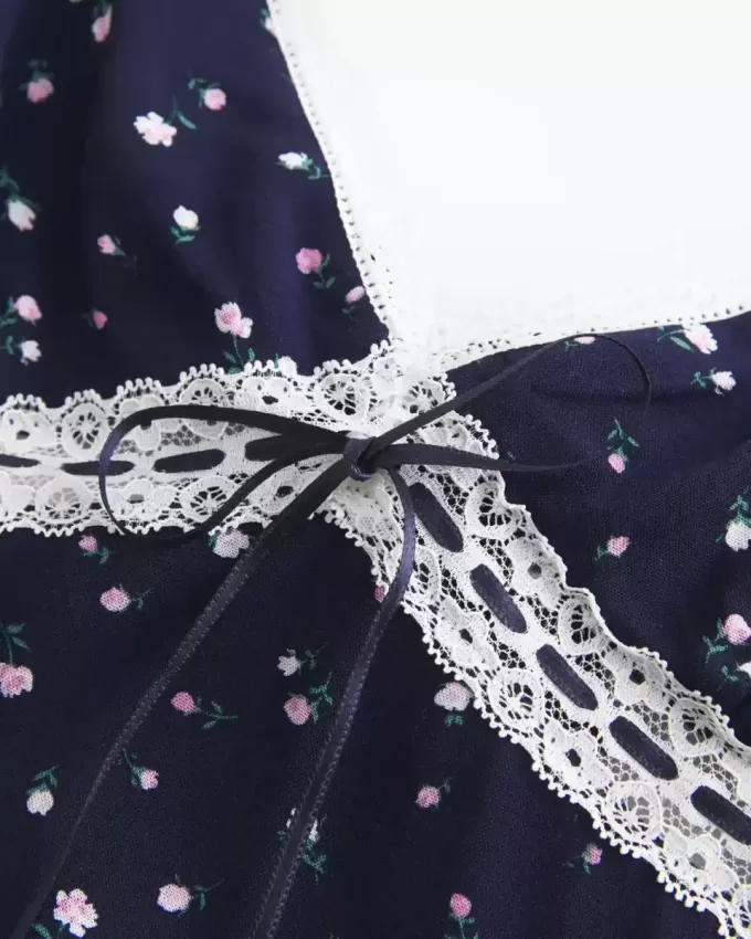 Lace Detail Slip Mini Dress