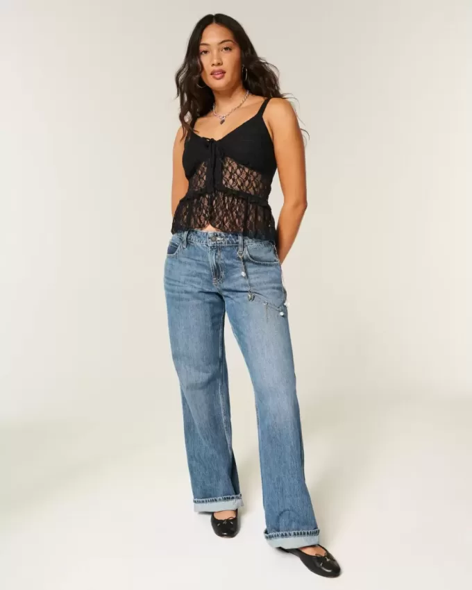 Lace Ruffle Top
