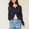 Lace Tie Denim Mini Skort Lace Tie Denim Mini Skort