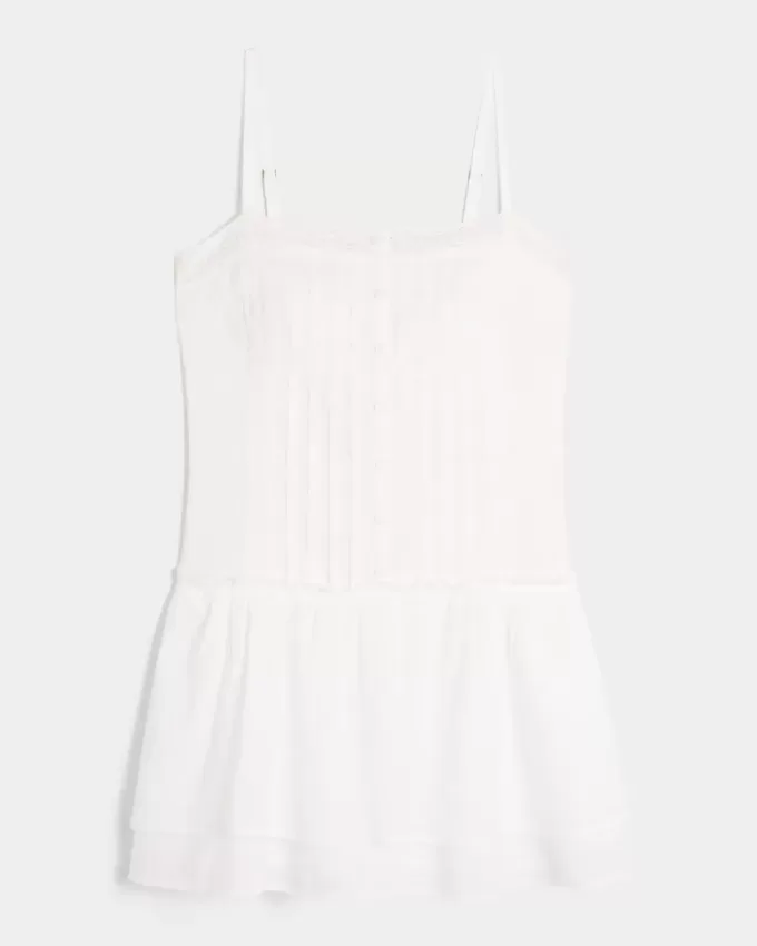 Lace Trim Mini Dress Lace Trim Mini Dress