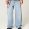Light Wash Astronaut Graphic Super Baggy Jeans Light Wash Astronaut Graphic Super Baggy Jeans