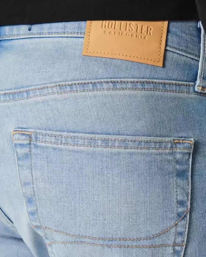 Light Wash Athletic Skinny Jeans