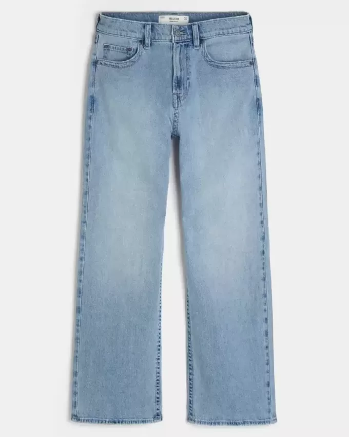 Light Wash Baggy Bootcut Jeans Light Wash Baggy Bootcut Jeans
