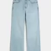 Light Wash Baggy Bootcut Jeans Light Wash Baggy Bootcut Jeans