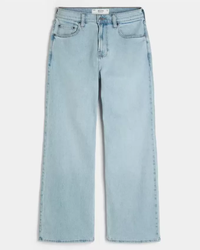 Light Wash Baggy Bootcut Jeans Light Wash Baggy Bootcut Jeans