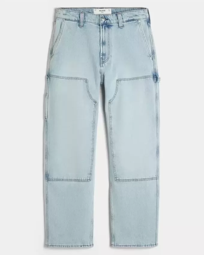 Light Wash Baggy Carpenter Jeans Light Wash Baggy Carpenter Jeans