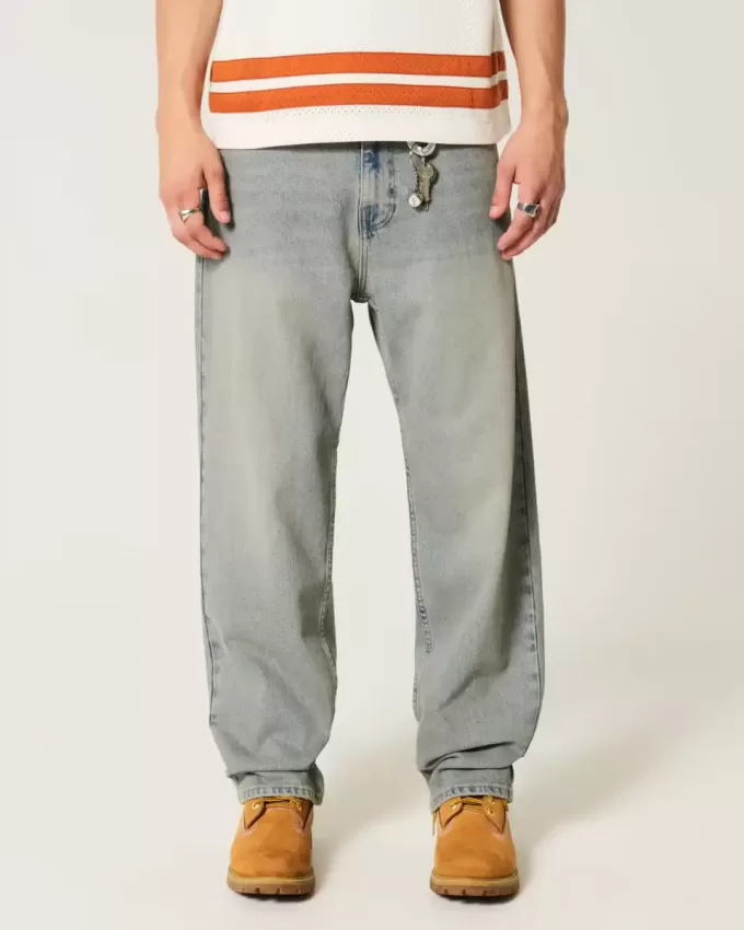 Light Wash Baggy Jeans