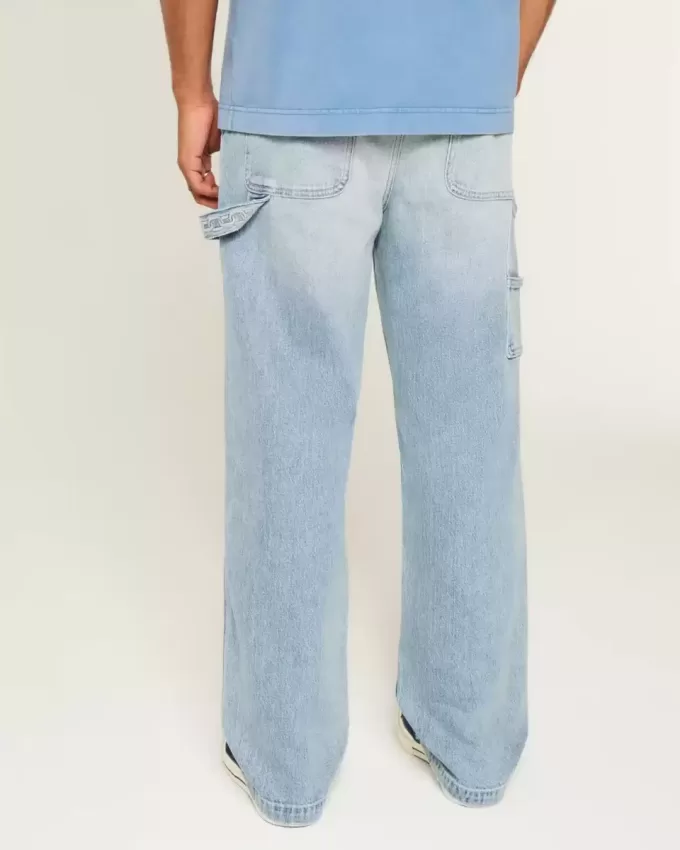 Light Wash Baggy Painter Jeans Light Wash Baggy Painter Jeans