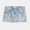 Light Wash Denim Mini Skort Light Wash Denim Mini Skort