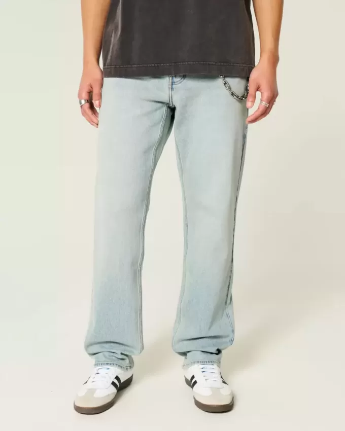 Light Wash Downforce Racing Graphic Loose Jeans Light Wash Downforce Racing Graphic Loose Jeans